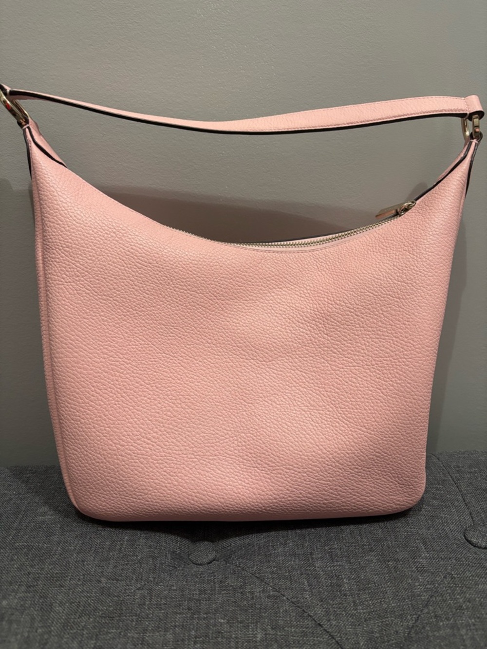 kate spade Pink Leather Pebble Hobo Bag with Gold Hardware - Picture 4 of 5
